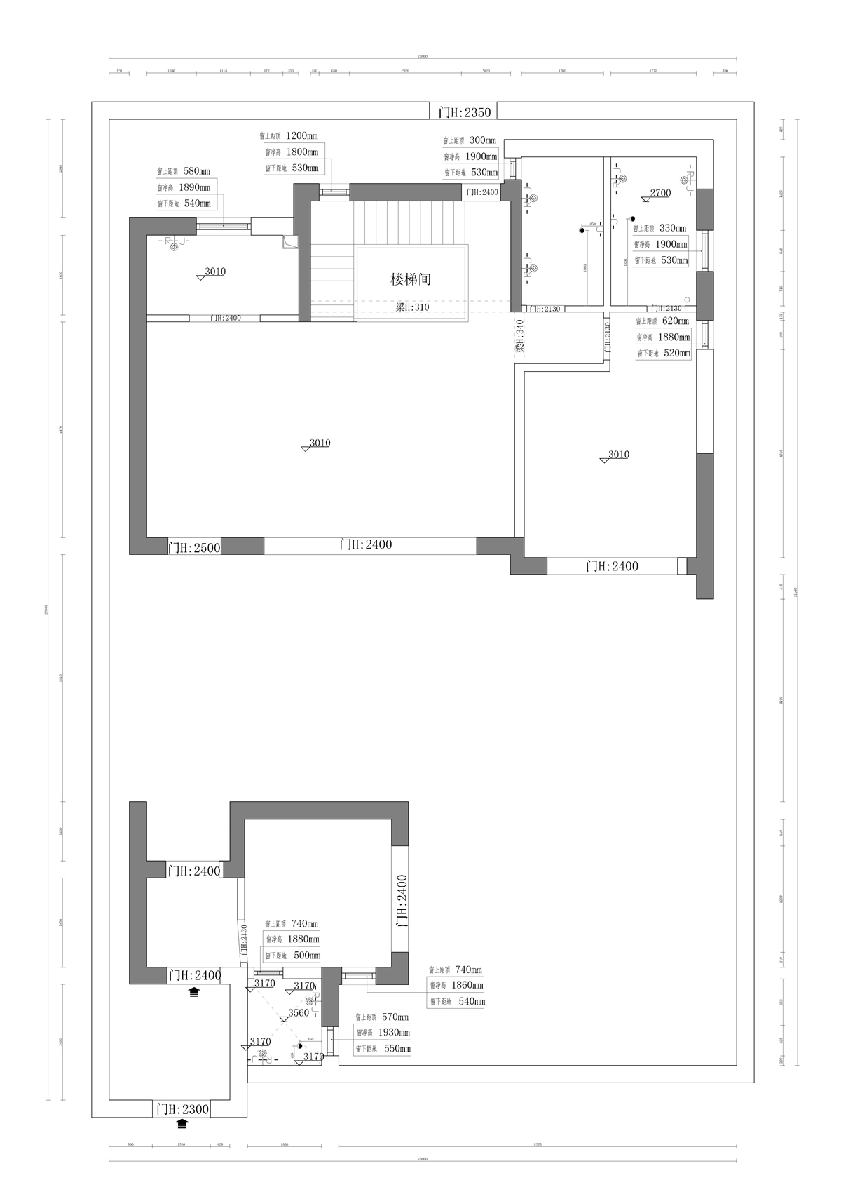 天山國賓一號院 158㎡總結(jié)構(gòu)圖 一樓